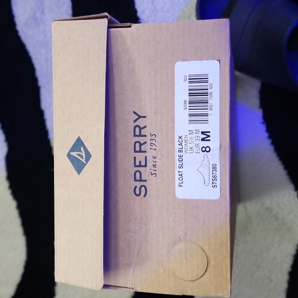 Sperry Float Slide Black Size 8 Nib - image 5